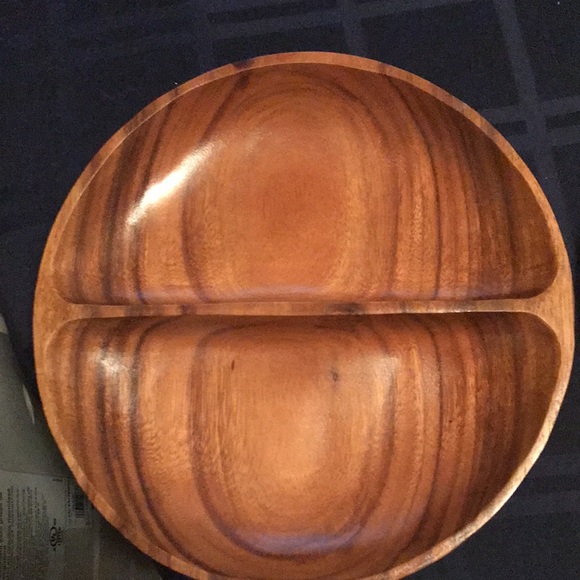 Set of 2 Acacia wood serving dishes - Picture 2 of 3